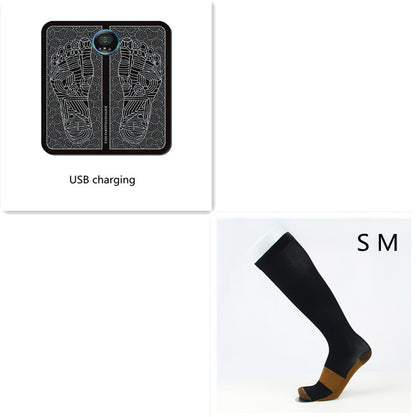US Local Ems Foot Massager Mat Tens Fisioterapia Electric Foot Cushion Blood Circulation Acupunctur Pad Foot Health Care Relaxation Pain