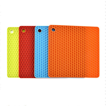 Square honeycomb cushion silicone placemat