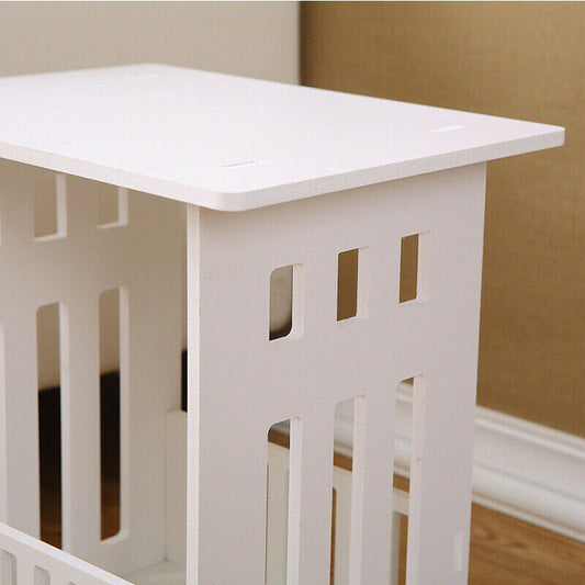 UK Local White Bedside Table Cabinet Nightstand Small Side End Table Storage Organizer U