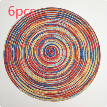 Western-style Placemat Home Placemat Coasters Heat Proof Mat