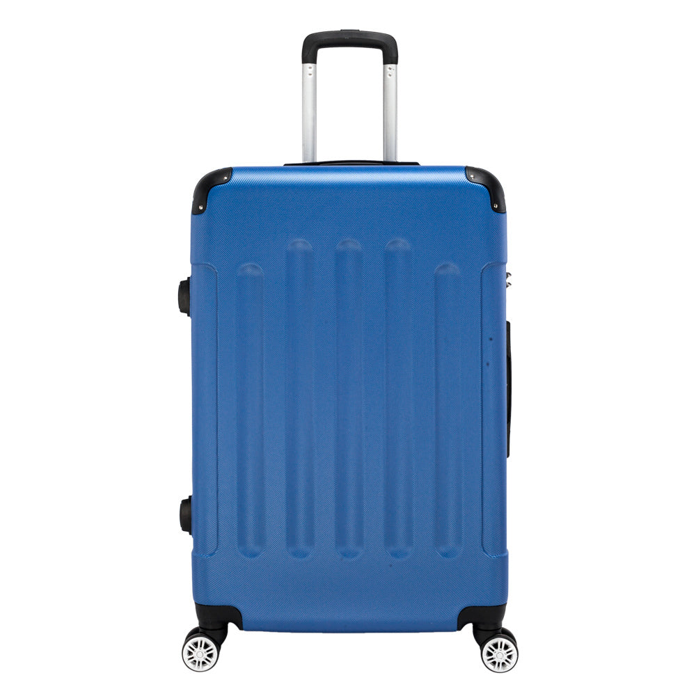 US Local Three In One ABS Suitcase 20 Inches 24 Inches 28 Inches Blue