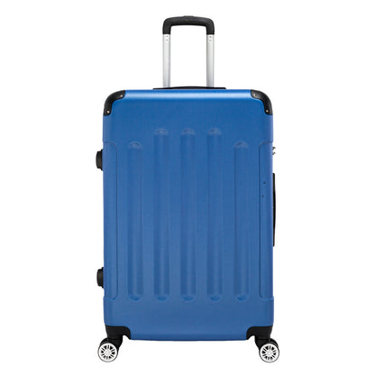 US Local Three In One ABS Suitcase 20 Inches 24 Inches 28 Inches Blue