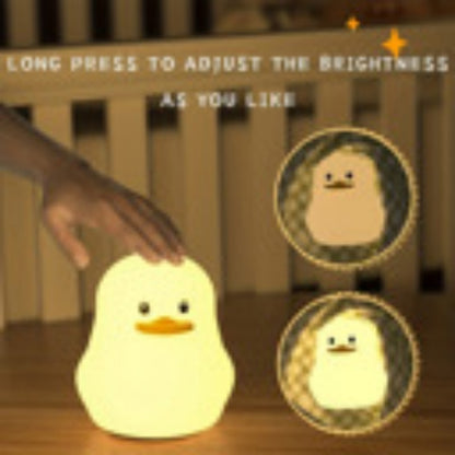 US Local 1 LED Bunny,Fat BearStupid Bea,rChestnut Bea,rDuck Night Light,Cute Rainbow Light Changing Silicone Light, Pat Control, USB Charging Soft Silicone Light, Christmas Gift For Girls, Boys Random Color