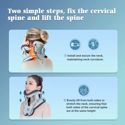 US Local Chiropractic Posture Corrector Neck Cervical Traction Shoulder Relaxer For Tension Release