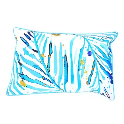 US Local Polyester Lumber Pillow With Embroidery Work Soft Stylish Accent