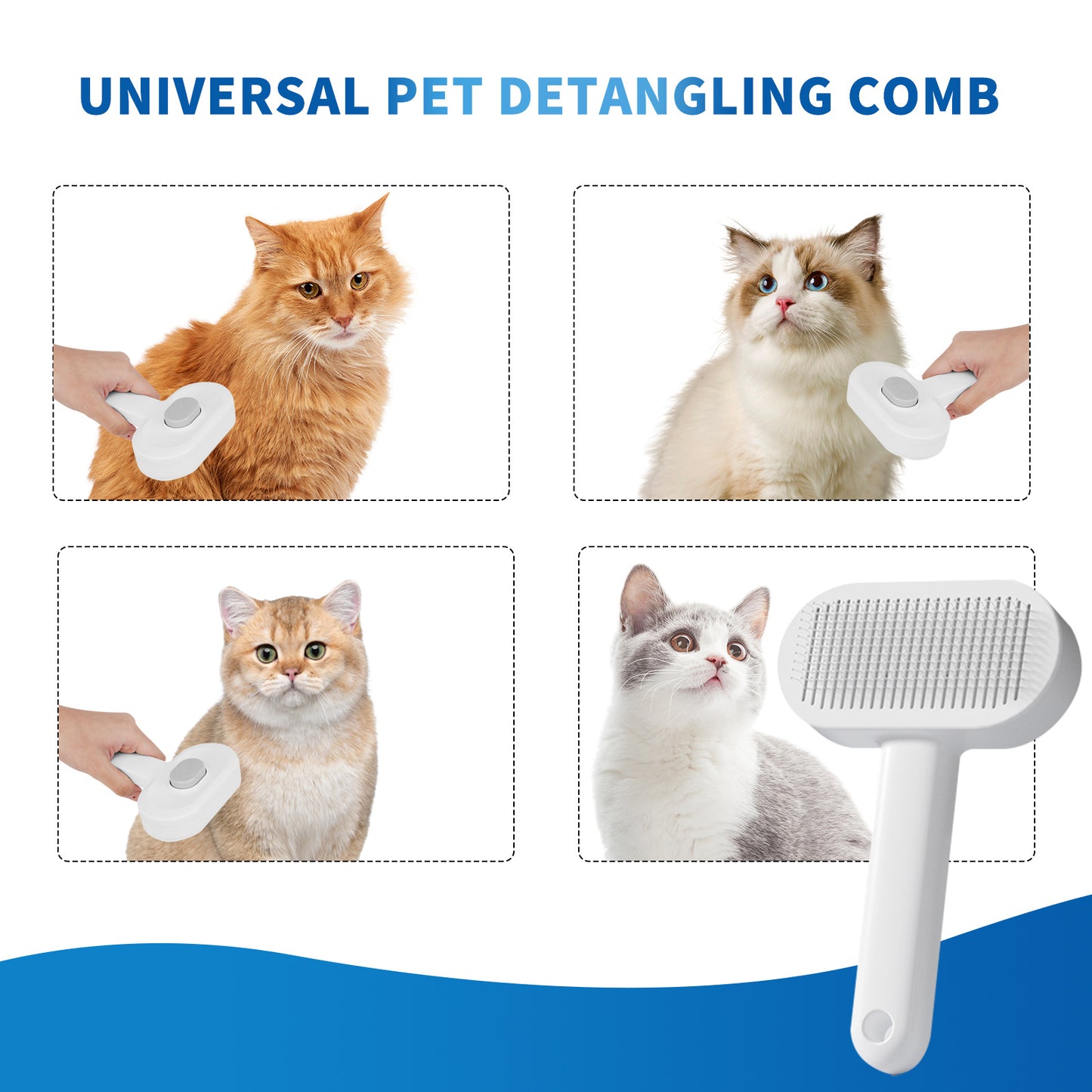 US Local Efficient Universal Pet Hair Removal Comb, Gently Smoothing Out The Tangled Hair Of Your Beloved Pet, Carefully Caring For Every Gentle Touch
