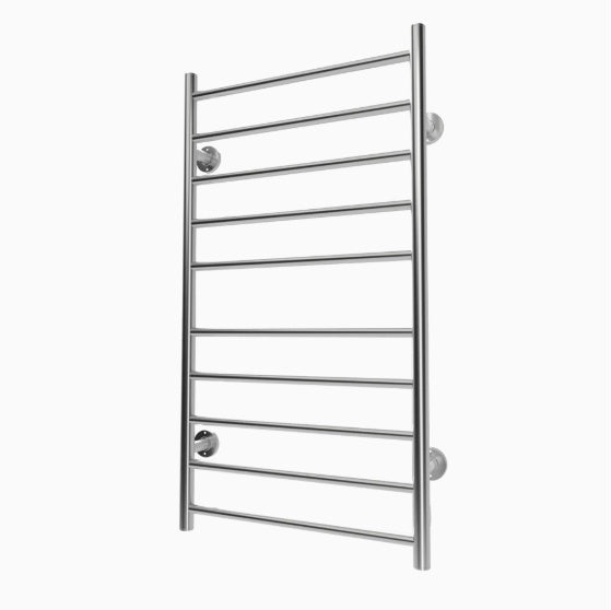 US Local Electric Heated Towel Rack For Bathroom, Wall Mounted Towel Warmer, 10 Stainless Steel Bars Drying Rack