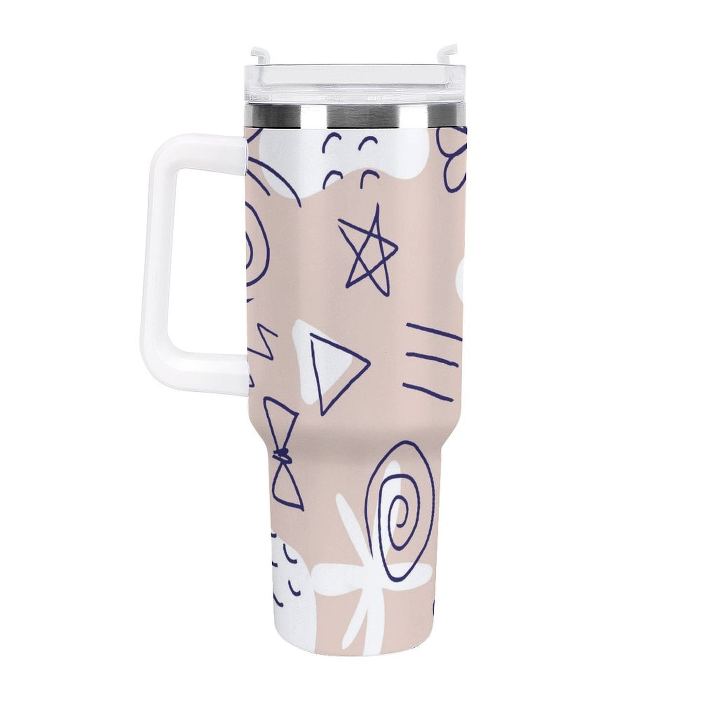 PHDT00529 POD US Local Tumbler 40oz Large Capacity Car Cup Graffiti, Abstract Geometry