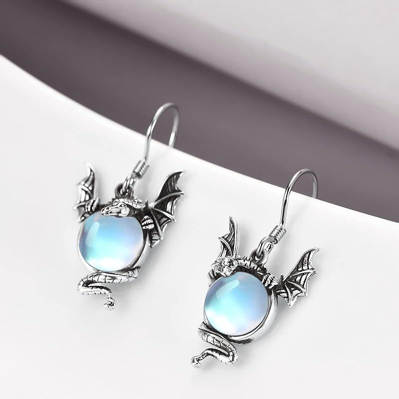 European And American Fashion Twelve Zodiac Flying Dragon Earrings