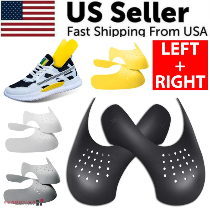US Local Pair Sneaker Shoe Anti Crease Protector Decreaser Toe Force Creasing Shoes Cover