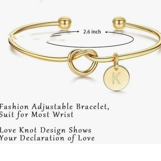 Titanium Steel 26 English Letters Bracelet Diy Love Heart