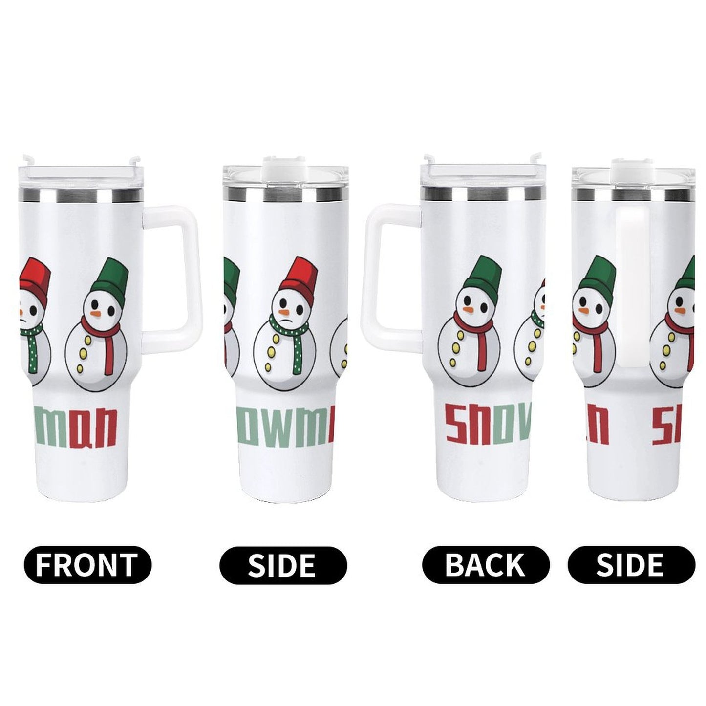 PHDT00314 POD US Local Tumbler 40 oz Large Capacity Car Cup Christmas Snowman