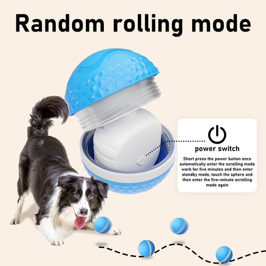 US Local Smart Interactive Dog Toys, Automatic Moving Ball With Lighting Modes, Interactive Dog Toys For Dog Enrichment & Stimulation, Motion Activated Rolling Toy For Medium And Large Dogs