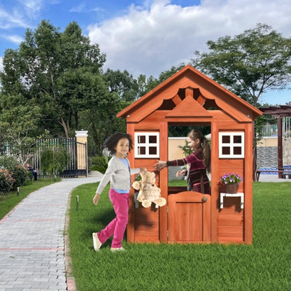 US Local Wooden Children's Playhouse