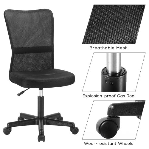UK Local Mesh High Back Executive Adjustable Swivel Office Chair Lumbar Support Computer Desk Chair Black