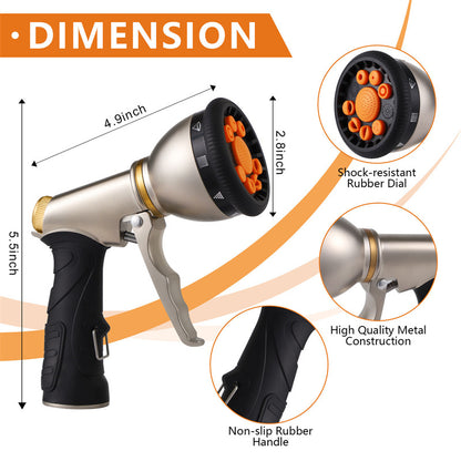 US Local Home Fashion Simple 9 Function Garden Hose Spray Gun