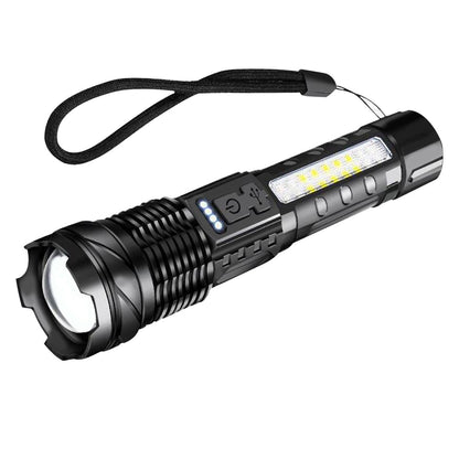 US Local Rechargeable LED Flashlight Tactical Torch Police Super Bright Work Light Camping Lamp 3 Lighting Modes  USB Charging