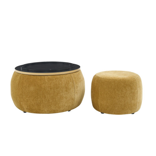 US Local Circular Storage Footstool 2-in-1 Function