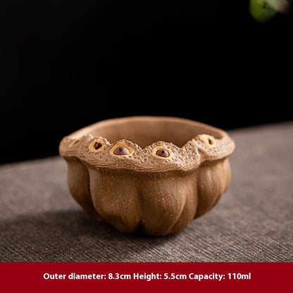 Yixing Purple Sand Pile Painting Personal Cup