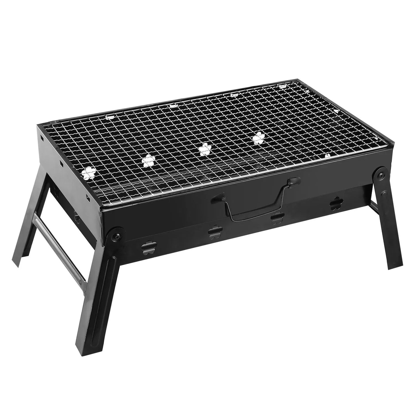 US Local Portable BBQ Grill Foldable Charcoal Grill Lightweight Smoker Grill For Camping Picnics Garden Grilling