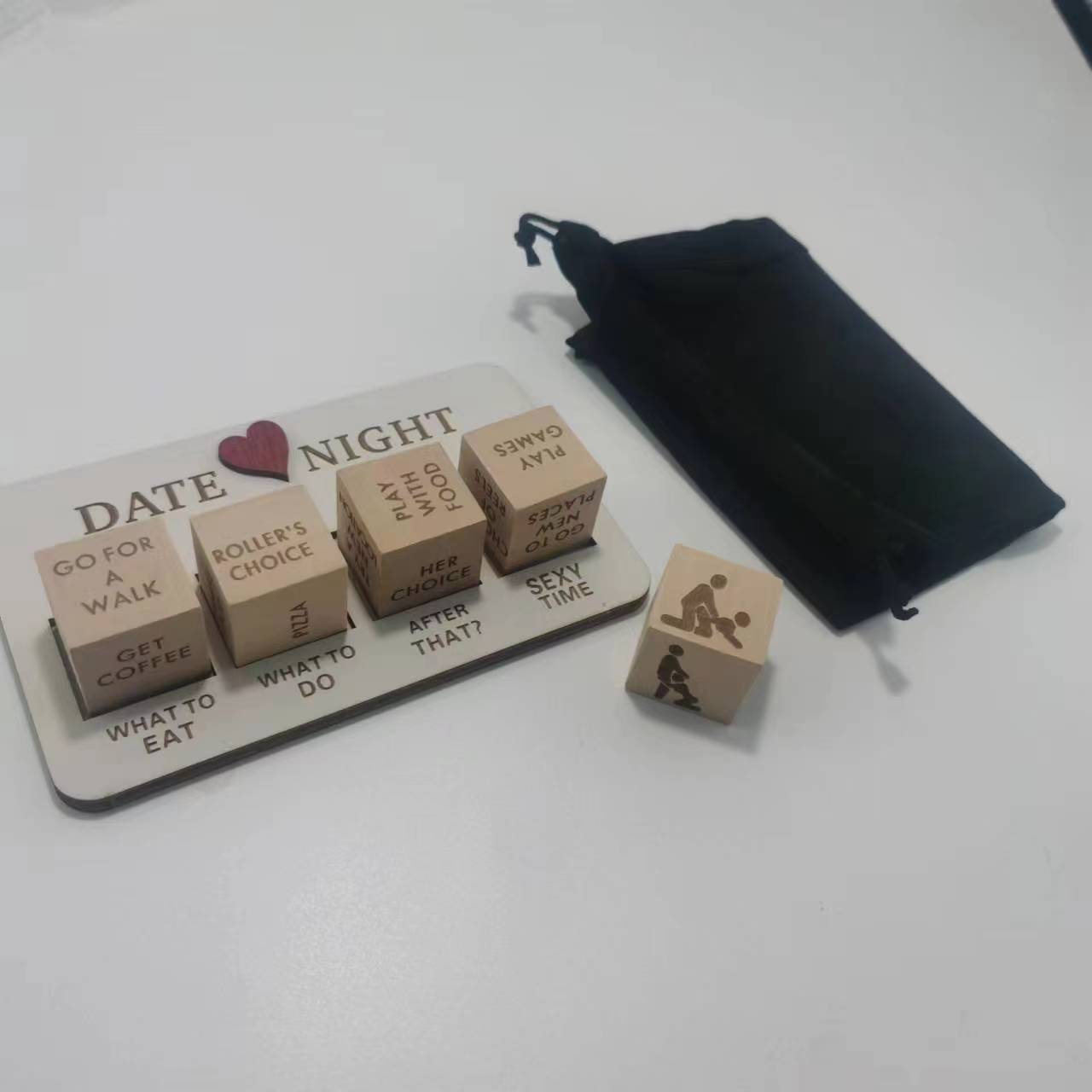 USA Local Wooden Date Night Dice Wooden Date Night Ideas Game Dice Romantic Couple Date Night Game Action Decision Dice Games For Couple