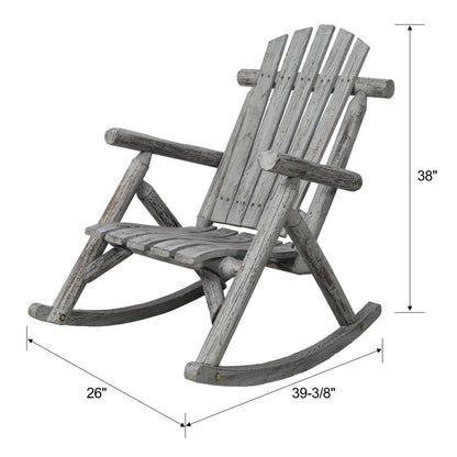 US Local Wooden Porch Rocking Chair, Durable Wooden Porch Rocking Chair, Cedar Rocking Chair