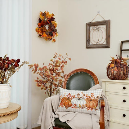 Cross-border Autumn Pumpkin Thanksgiving Pillow Cover Waist Pad Family 30x50cm Without Core