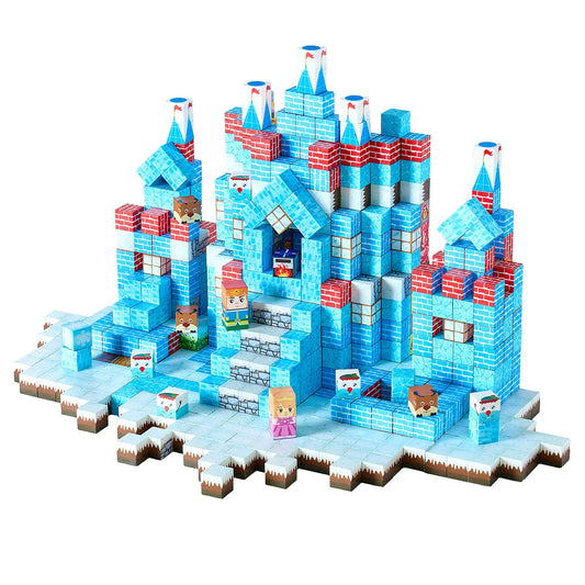 US Local Magnetic Blocks 150 PCS Glacier Castle Set STEM Montessori Sensory Toys