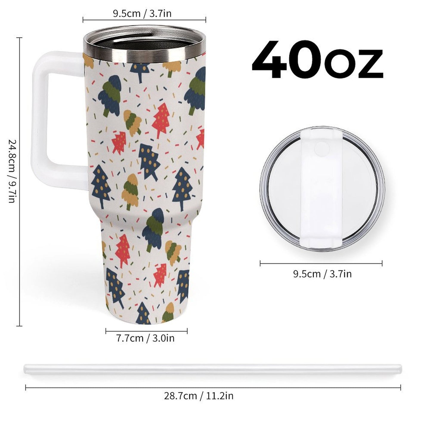 PHDT00169 POD US Local Tumbler 40 oz Large Capacity Car Cup Christmas