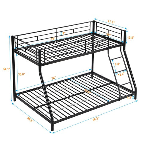 US Local METAL BUNK BED TF BLACK