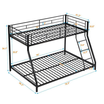 US Local METAL BUNK BED TF BLACK