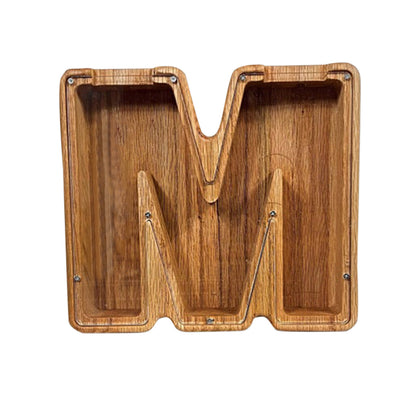 Wooden Letter Piggy Bank Creative Piggy Bank Nordic Style Piggy Bank