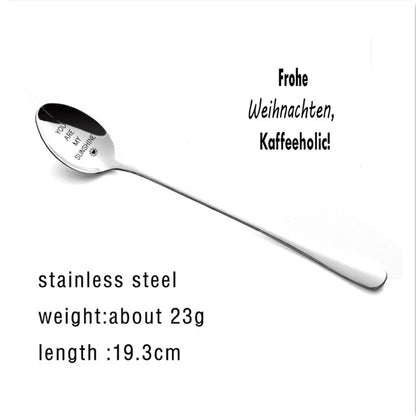 Stainless Steel Spoon You Are My Sunshine Couple Family Tableware