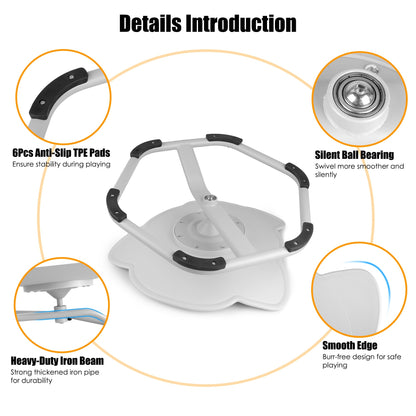 US Local 1Pc Kids Spinning Chair Autism Sensory Swivel Chair Balancing Seat Toy Rotation Chair For Autistic Kids Train Body Coordination Relieve Motion Sickness For Over 3 Years Old Kids