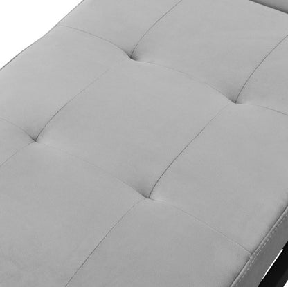 US Local Folding Ottoman Sofa Bed Gray