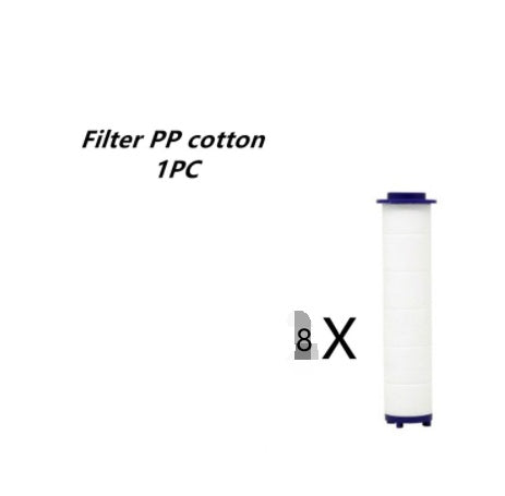 US Local Propeller Driven Shower Head With Stop Button And Cotton Filter Turbocharged High Pressure Handheld Shower Nozzle