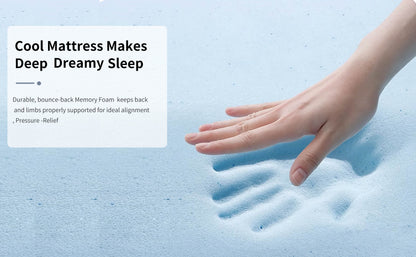 US Local 12 Inch Hybrid Mattress Individual Pocket Spring Memory Foam Knitted Cover CertiPUR-US White