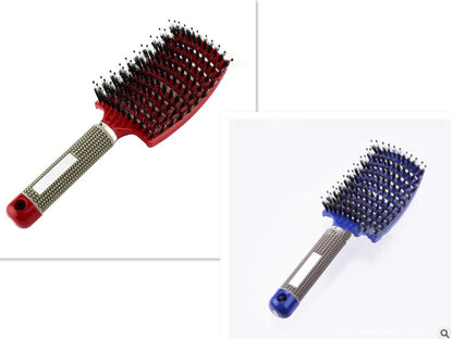US Local Hairbrush Anti Klit Brushy Haarborstel Women Detangler Hair Brush Bristle Nylon Scalp Massage  Teaser Hair Brush Comb