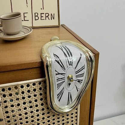 US Local DALI Table Clock Melting Clock Wall Clock Table Decoration Holiday Christmas Gifts