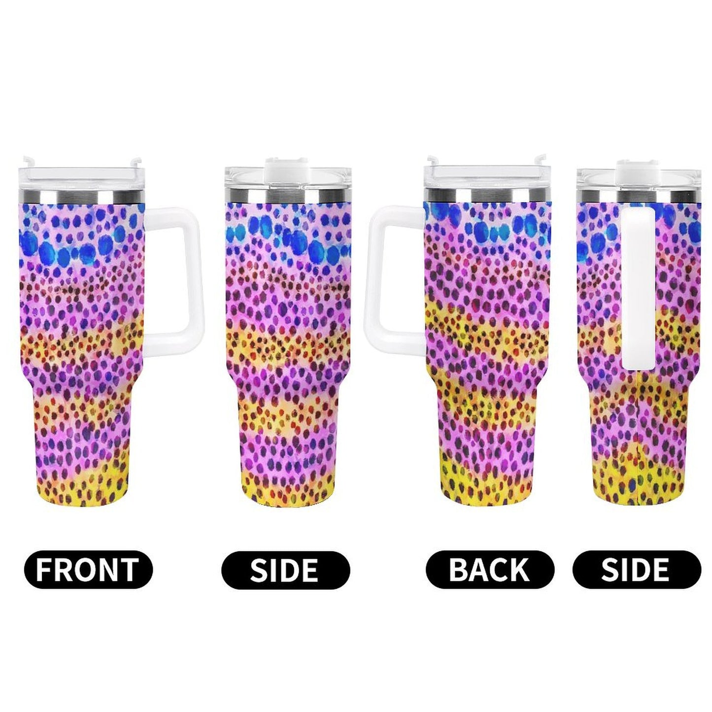 PHDT00399 POD US Local Tumbler 40 oz Large Capacity Car Cup Leopard