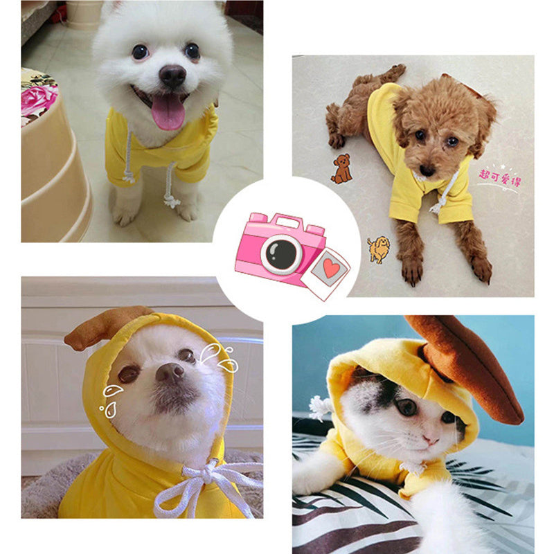 US Local Cute Fruit Small Dog ClothesHoodies Winter Fleece Pet Puppy Cat Costume Coat For French Chihuahua Outfit