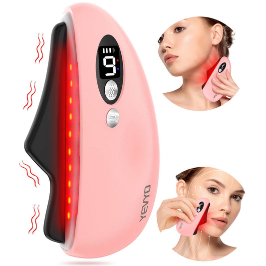 US Local Gua Sha Facial Tool, Electric Black Obsidian Guasha Tool Massage Gua Sha Stone