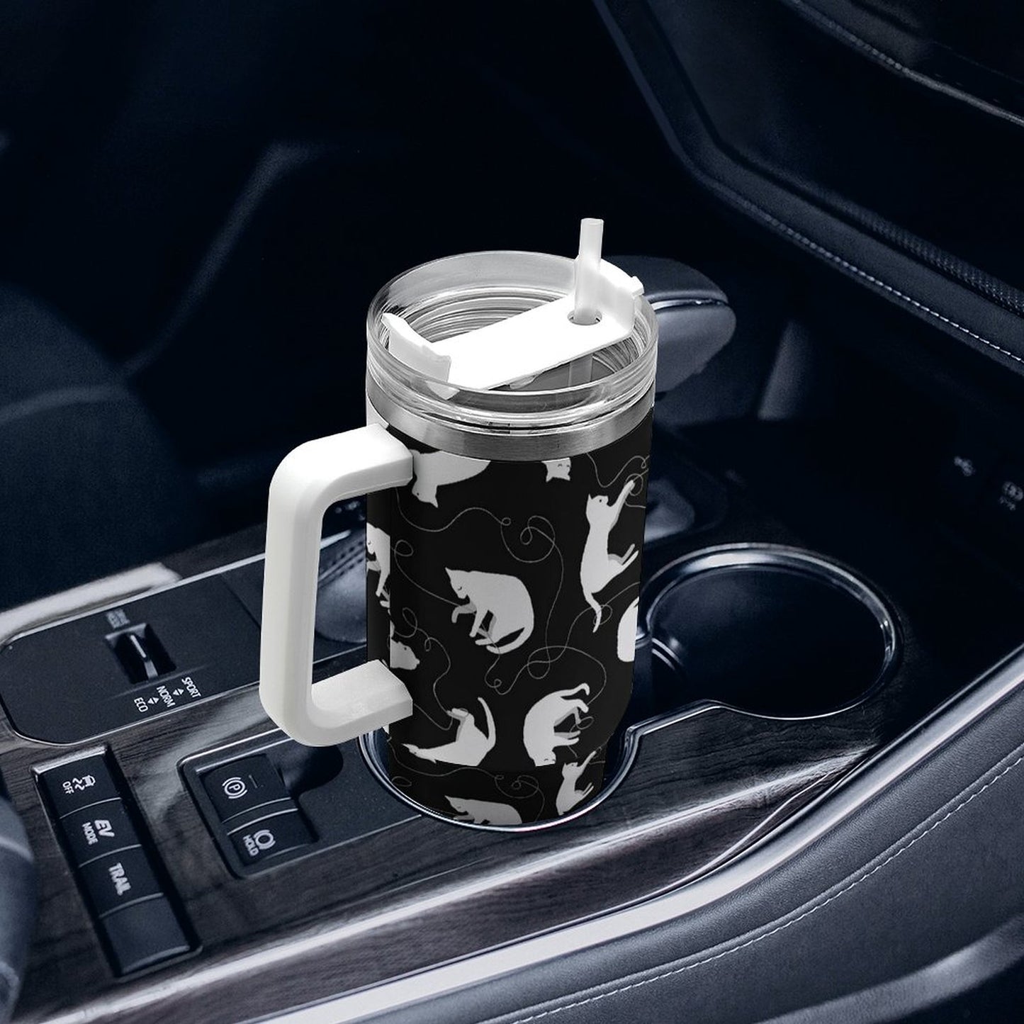 PHDT00193 POD US Local Tumbler 40 oz Large Capacity Car Cup Cat