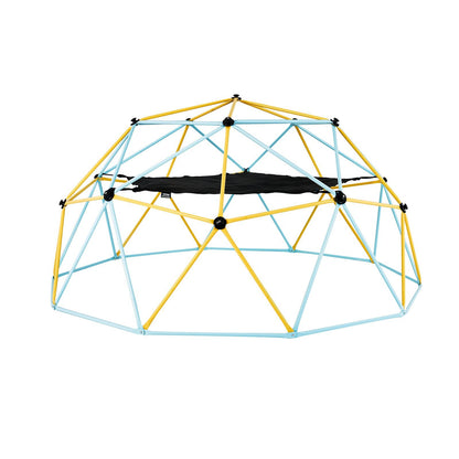 US Local Climbing Dome, For Kids 3 To 10 Years Old,10FT Geometric Dome Climber With Hammock And Swing, Jungle Gym Supports 750LBS And Easy Assembly, With Climbing Grip, Outdoor Backyard Play Equipment