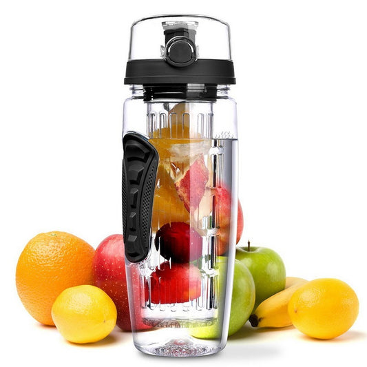 USA Local 32Oz Fruit Infusing Infuser Water Bottle Water Fruit Bottle BPA Free Plastic Sport Fruit Infuser Water Bottles With Infuser Juice Shaker Drink Bottle Of Water