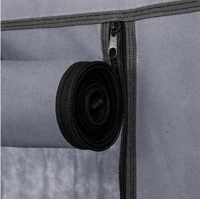 US Local Non Woven Shoe Cabinet With 10 Layers Widened - Gray