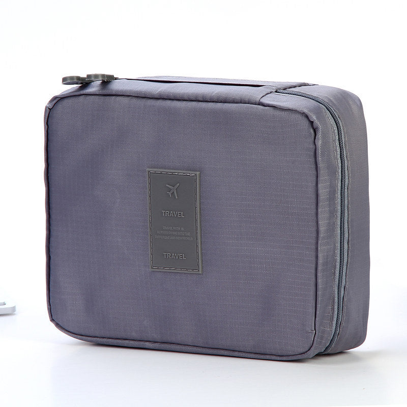 USA Local Portable Cosmetic Bag Waterproof Divider Multi-grid Pockets Toiletry Bags Travel Storage Handbags Women Make Up Bag