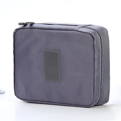 US Local Portable Cosmetic Bag Waterproof Divider Multi-grid Pockets Toiletry Bags Travel Storage Handbags Women Make Up Bag