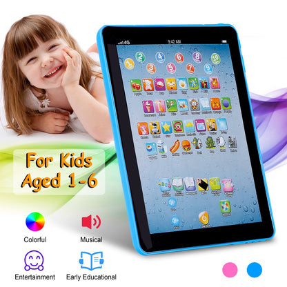 US Local Baby Learning Tablet Educational Mini Pads Toys Touch Learn Toddler Tablet For ABC Numbers Words Gift For Boys Girls Aged 1-6 Year Old Kids