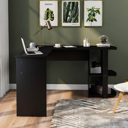 UK Local Corner Desk Office Desk For Home L-Shaped Desk Gaming Desk Large Computer Desk PC Laptop Study Gaming Table Workstation For Home Office, Easy To Assemble Black
